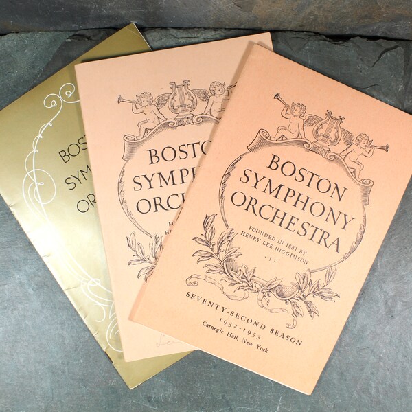 1953 Boston Symphony Orchestra Program from Carnegie Hall | Charles Munch, Music Director | Vintage Carnegie Hall | Classical Music