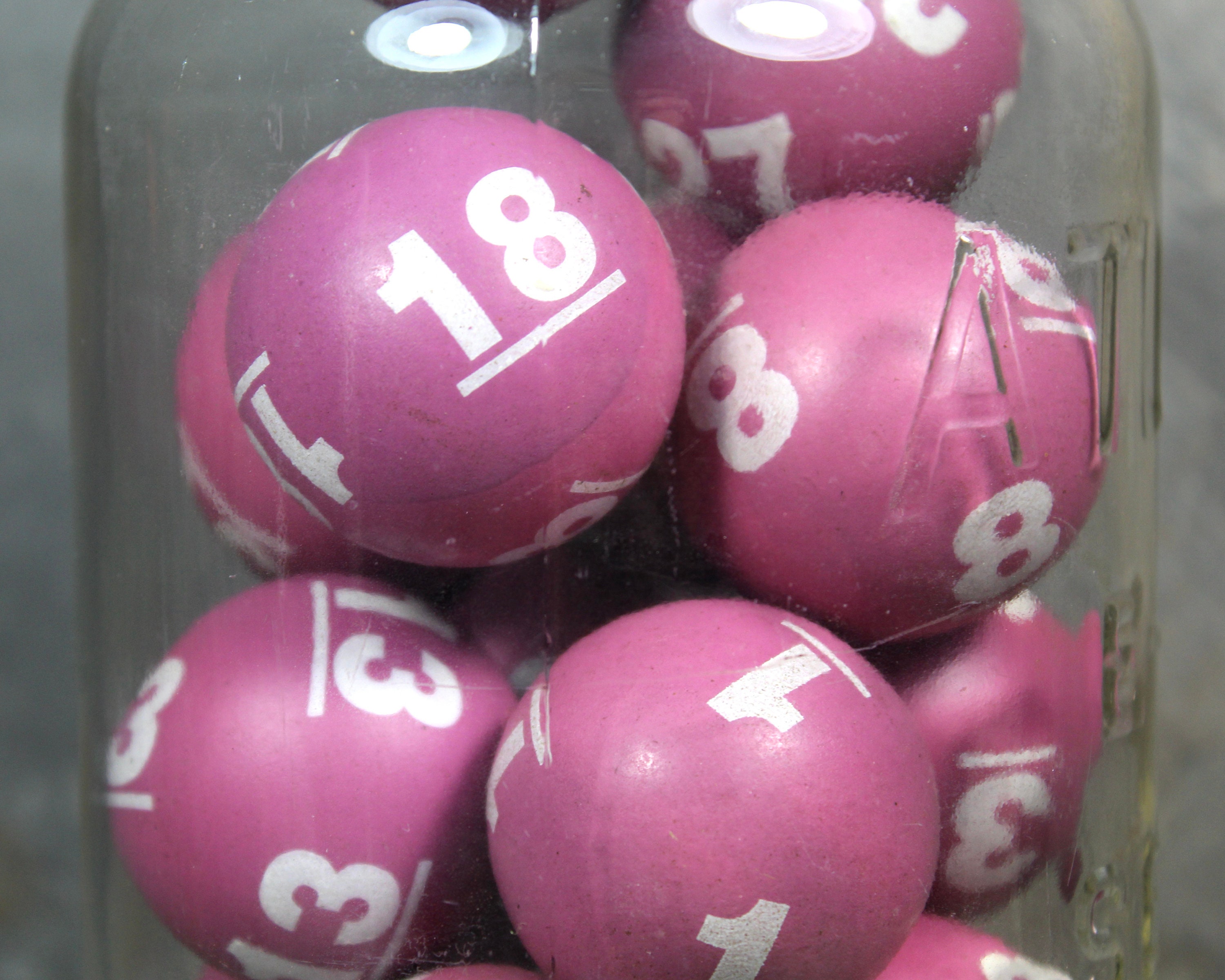 Vintage Bingo Balls in a Mason Jar Unusual Pop of Color Etsy