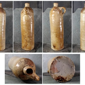 Antique Selters Nassau Handcrafted Stoneware Mineral Water Bottle Antique Tall Clay Jug Bixley Shop image 9