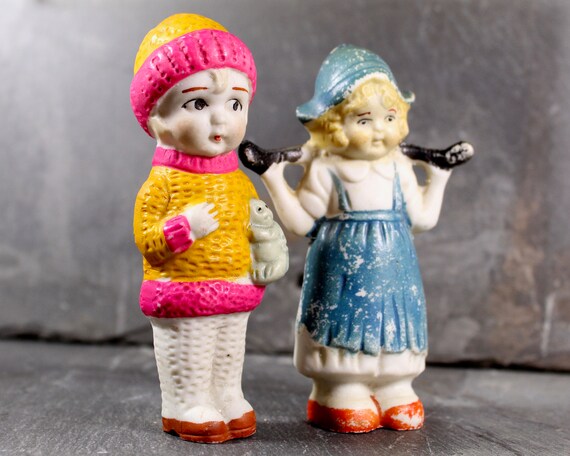 vintage bisque penny dolls