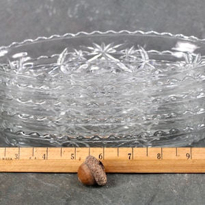 Anchor Hocking Clear Boat Glass Dish Candy/Relish Oblong Dish or Trinket Dish Pressed Glass Starburst Pattern Bixley Shop image 8