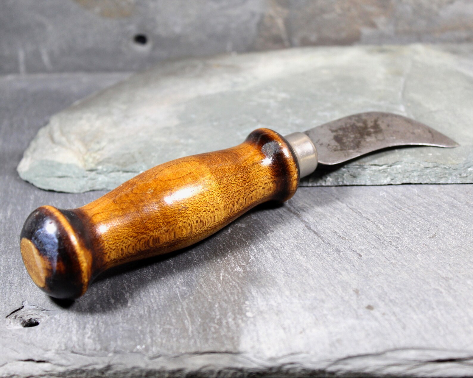 Vintage Linoleum and Veneer Cutter Wooden Handled Cutting Etsy