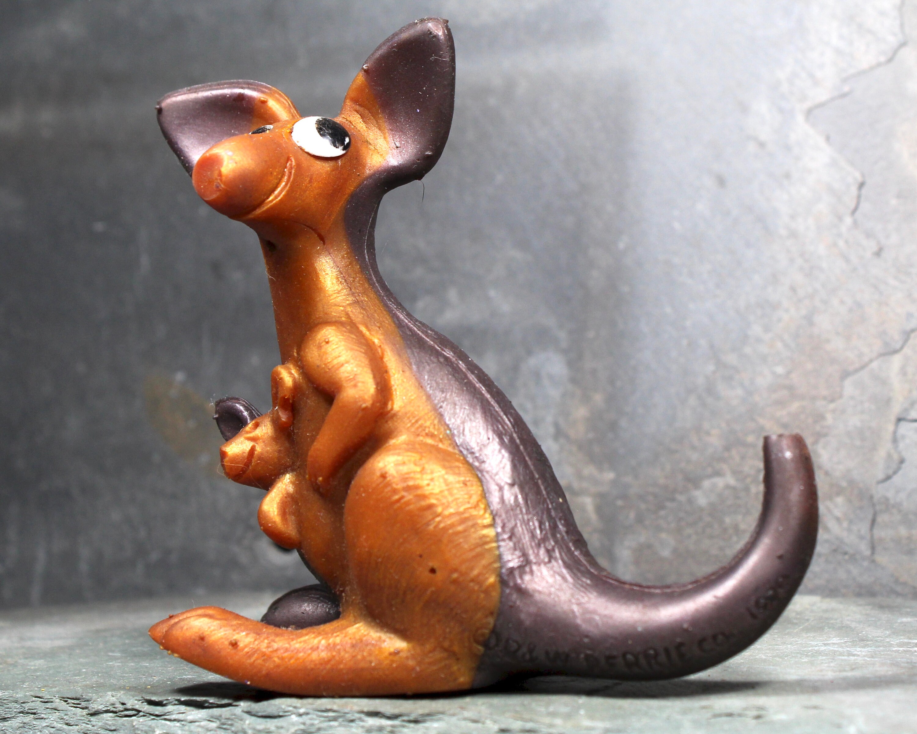 R&W Berrie Rubber Kangaroo Soft Rubbery Toy by Russ Berrie Etsy