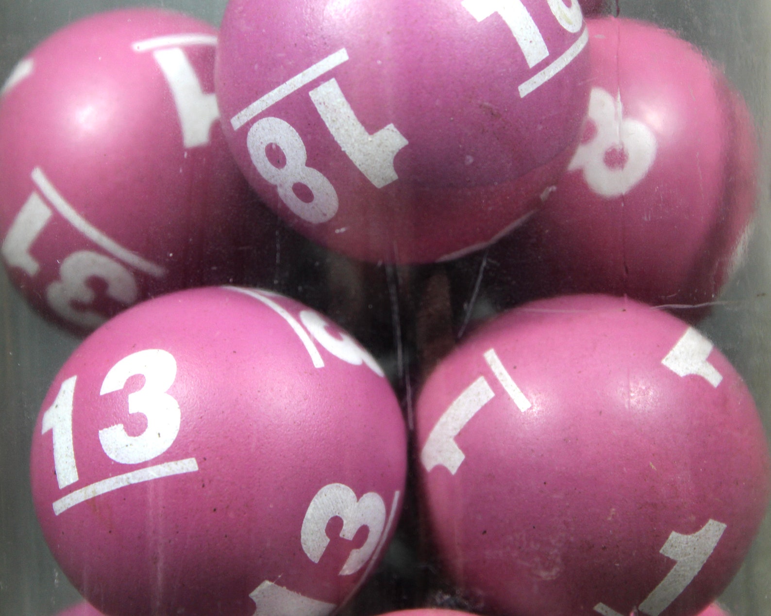 Vintage Bingo Balls in a Mason Jar Unusual Pop of Color Etsy