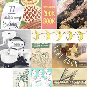 1930s-1950s Cookbooklets | Set of 10 Promotional Mini Cookbooks | Vintage Promotional Cookbooks | Bixley Shop