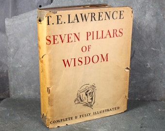 Seven Pillars of Wisdom: A Triumph by T.E. Lawrence | 1935 FIRST EDITION | First Trade Edition | Illustrated Autobiography | Bixley Shop