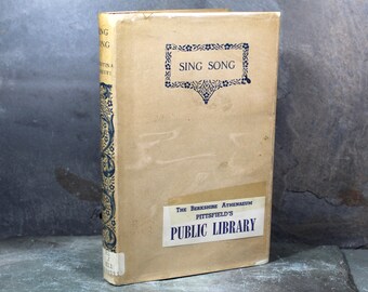 RARE! Sing Song | Antique Book of Rhymes for the Nursery | Poetry for Children | New Mom Gift | Antique Nursery Rhymes | Bixley Shop