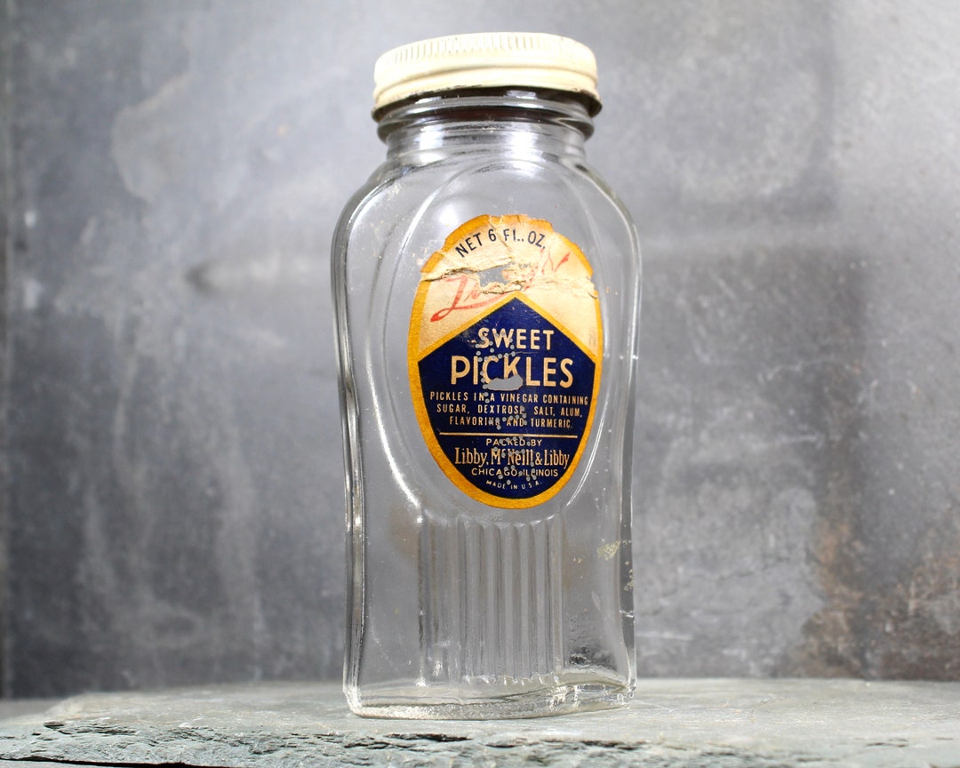 Antique Libby Sweet Pickles Jar Libby, Mcneil & Libby Antique Pickle