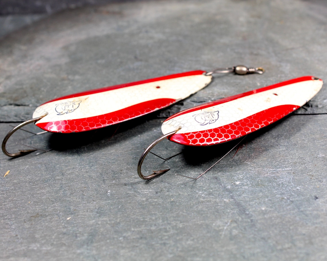 Vintage Daredevil Fishing Lures Set of 2 Circa 1950s Etsy