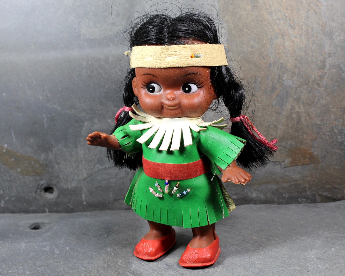 Vintage Native American Doll Circa 1950s Vintage National Etsy