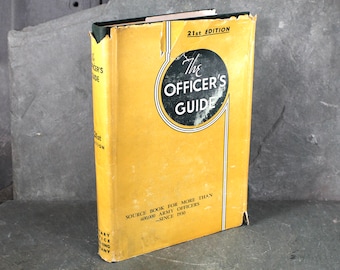 The Officer's Guide | 1955 21st Edition | Source Book for U.S. Army Officers | Military Reference Book | Bixley Shop