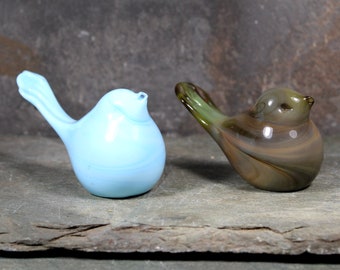 Gezogenes Glasbaby im venezianischen Stil | Design/Farbe nach Wahl | Handgefertigte Glasskulptur Vogel | Bixley Shop