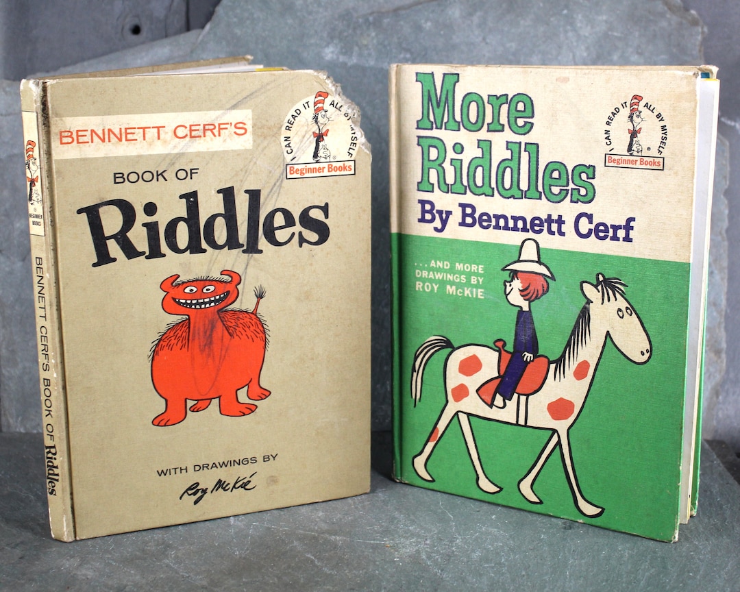 Book of Riddles and More Riddles by Bennett Nerf 1960/ 1961 Vintage ...