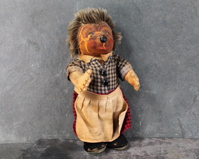 Antique Steiff Hedgehog Family Micki Doll Antique German Hedgehog Original Doll Bixley Shop image 3