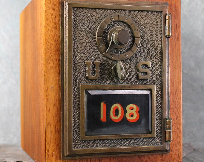 Antique Post Box Coin Bank With Combination Lock (combination Included ...