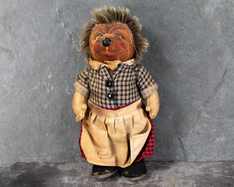 Antique Steiff Hedgehog Family Micki Doll Antique German Hedgehog Original Doll Bixley Shop image 2