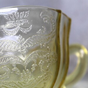 Porte-bonbons antique en verre creux ambré avec poignées | Petit bol en verre creux ambré | Années 30 | Boutique Bixley