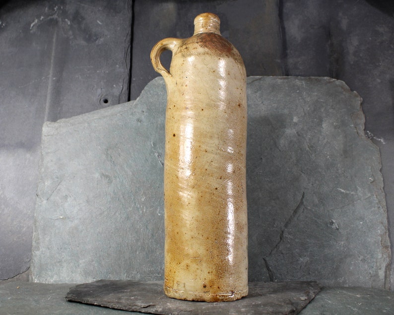 Antique Selters Nassau Handcrafted Stoneware Mineral Water Bottle Antique Tall Clay Jug Bixley Shop image 10