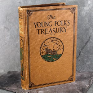 The Young Folks Treasury: Heroes & Patriots | 1919 | Volume 7 | Vintage History Book published by The University Society | Bixley Shop