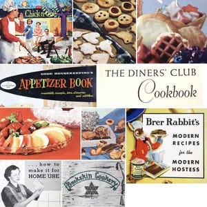 1950s Cookbooklets | Set of 10 Promotional Mini Cookbooks | Vintage Promotional Cookbooks | Bixley Shop