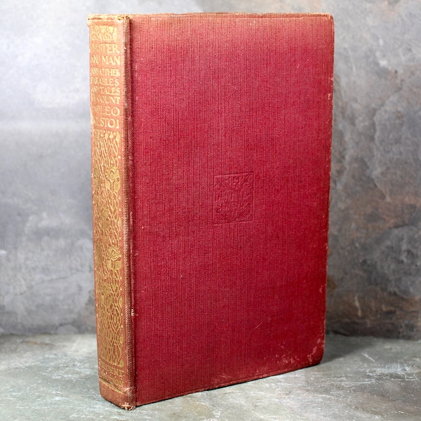 Master & Man and Other Parables and Tales by Count Leo Tolstoi, 1914 - Antique Tolstoi | Bixley Shop