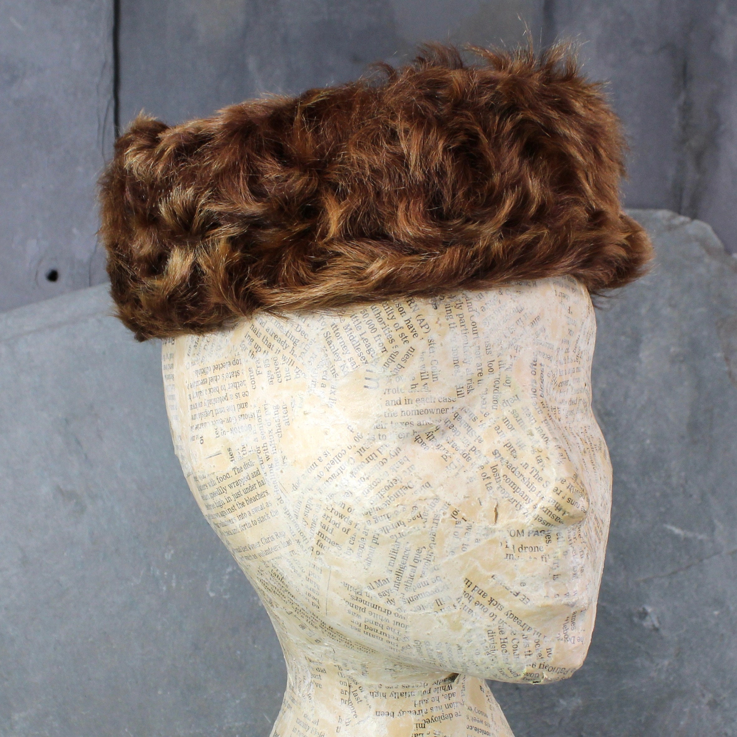 Faux Fur Pillbox Hat - Etsy