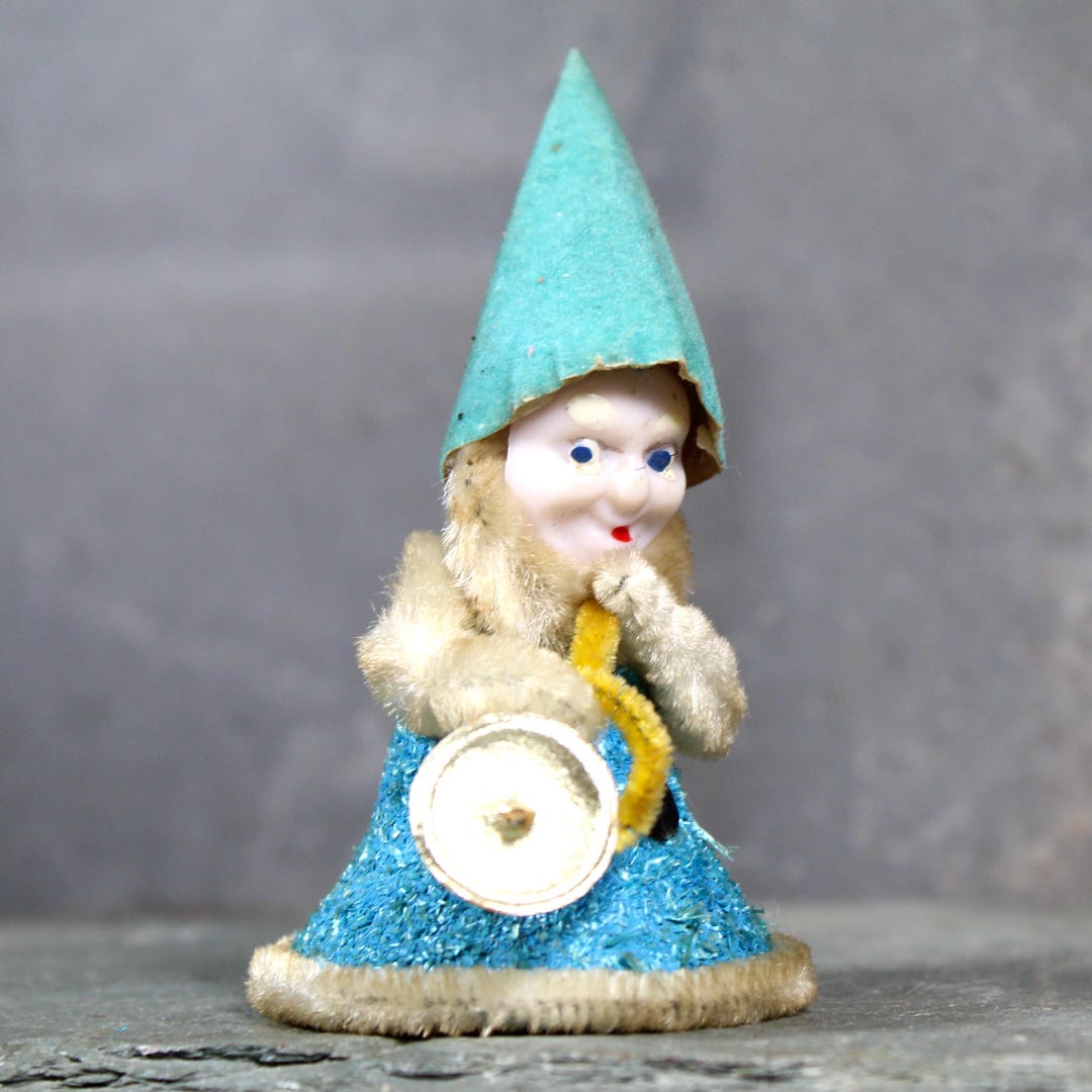 Vintage Putz Elf | Circa 1950s | Adorable Blue Christmas Elf | Made in ...