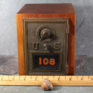 Antique Post Box Coin Bank With Combination Lock combination Included ...