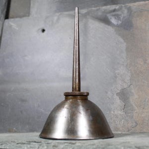Vintage Gem Mfg Co Pittsburg Oil Can | 6&quot; Tall x 3&quot; Diameter Oil Can | Bixley Shop