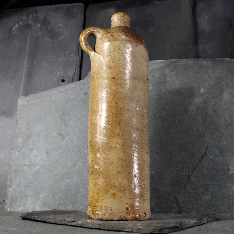Antique Selters Nassau Handcrafted Stoneware Mineral Water Bottle Antique Tall Clay Jug Bixley Shop image 1
