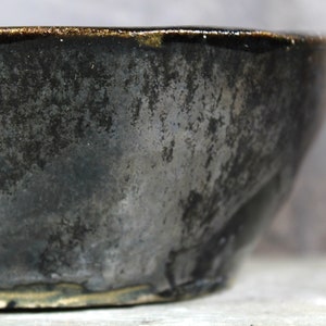 Studio Pottery Trinket Bowl 5 New England Pottery Trinket Bowl Art Pottery Black Colored Stoneware Bowl Bixley Shop image 3