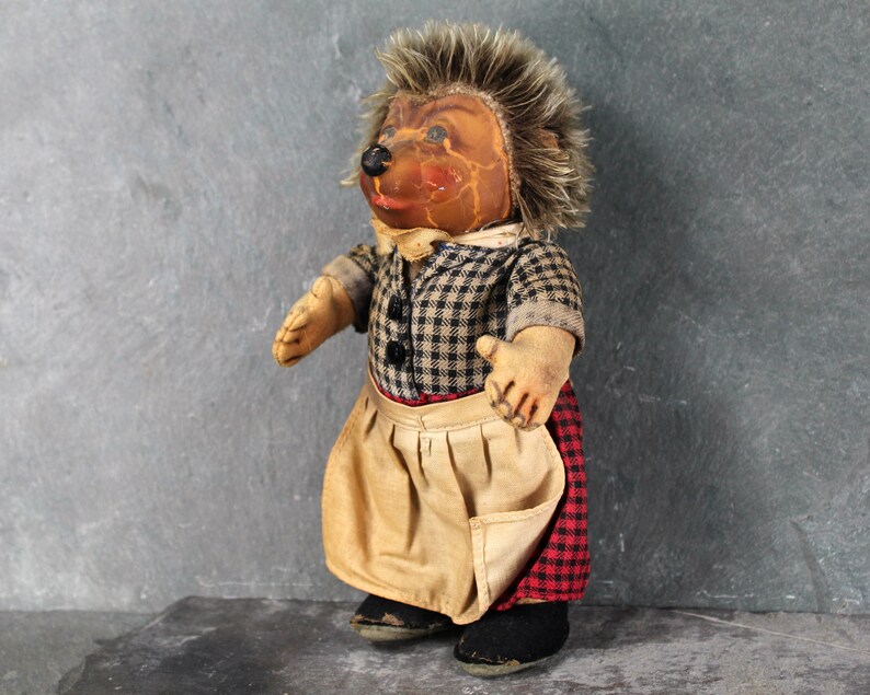 Antique Steiff Hedgehog Family Micki Doll Antique German Hedgehog Original Doll Bixley Shop image 5