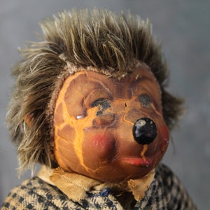 Antique Steiff Hedgehog Family Micki Doll Antique German Hedgehog Original Doll Bixley Shop image 4