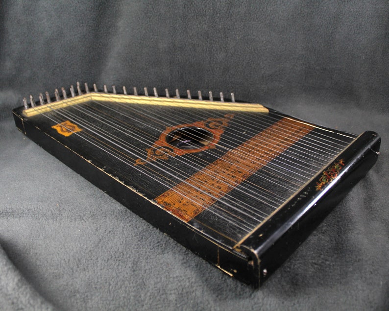 Antique Zither: Play by Numbers Class Instrument With Gold Leaf - Etsy
