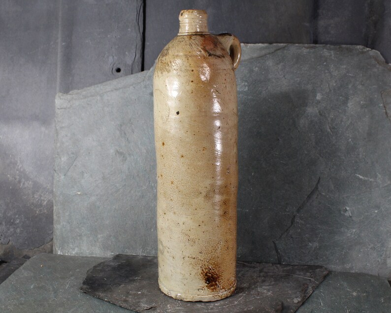 Antique Selters Nassau Handcrafted Stoneware Mineral Water Bottle Antique Tall Clay Jug Bixley Shop image 2