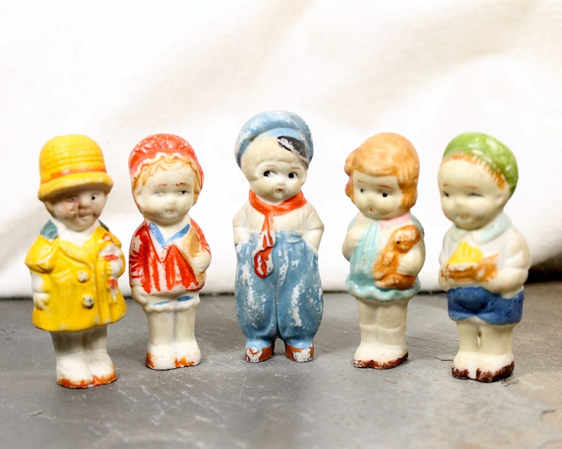 vintage bisque penny dolls
