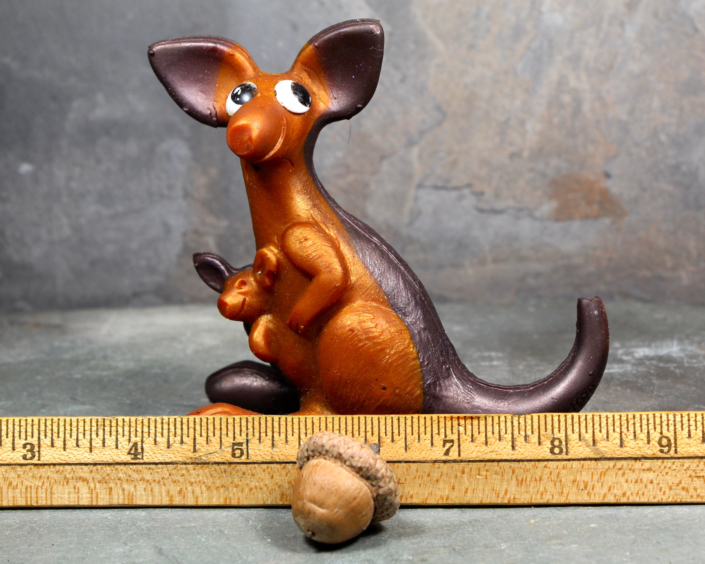 R&W Berrie Rubber Kangaroo Soft Rubbery Toy by Russ Berrie Etsy