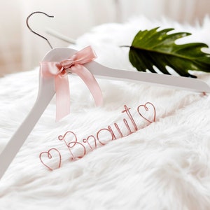 Coat hanger cutout coat hook wedding - wedding dress hanger bride wedding dress name date individually personalized