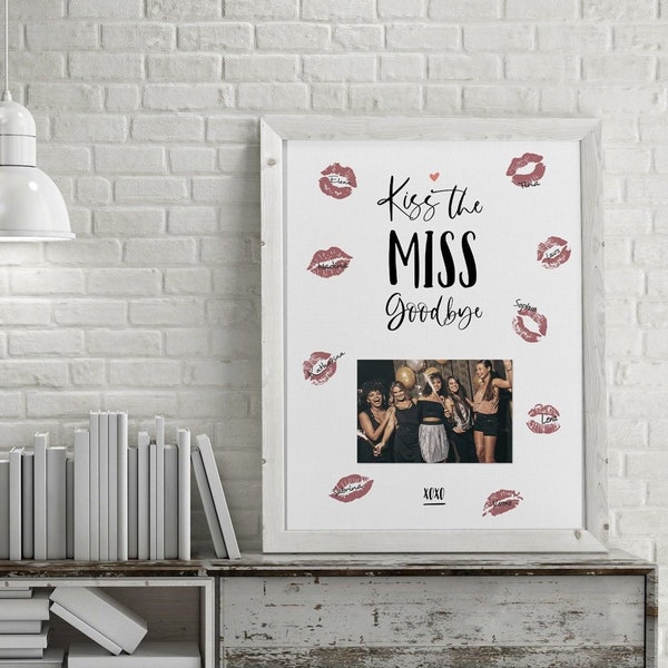 Kiss the Miss Goodbye - Junggesellinnenabschied JGA Bachelorette Party - Junggesellenabschied Geschenk Spiel