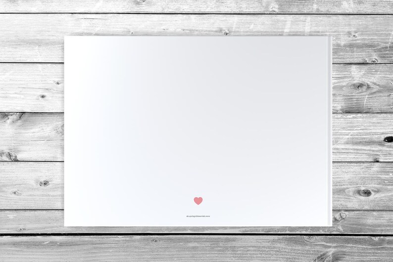 Guestbook wedding with and without questions white pages blank photo book romantic photo couple Flower Love