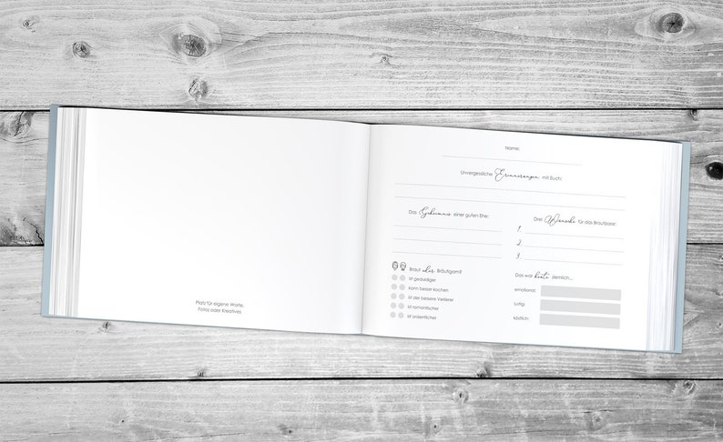 Gästebuch Hochzeit Deluxe PERSONALISIERT Pastelltürkis Gold Roségold Silber Kupfer Veredelung A4 Bild 6