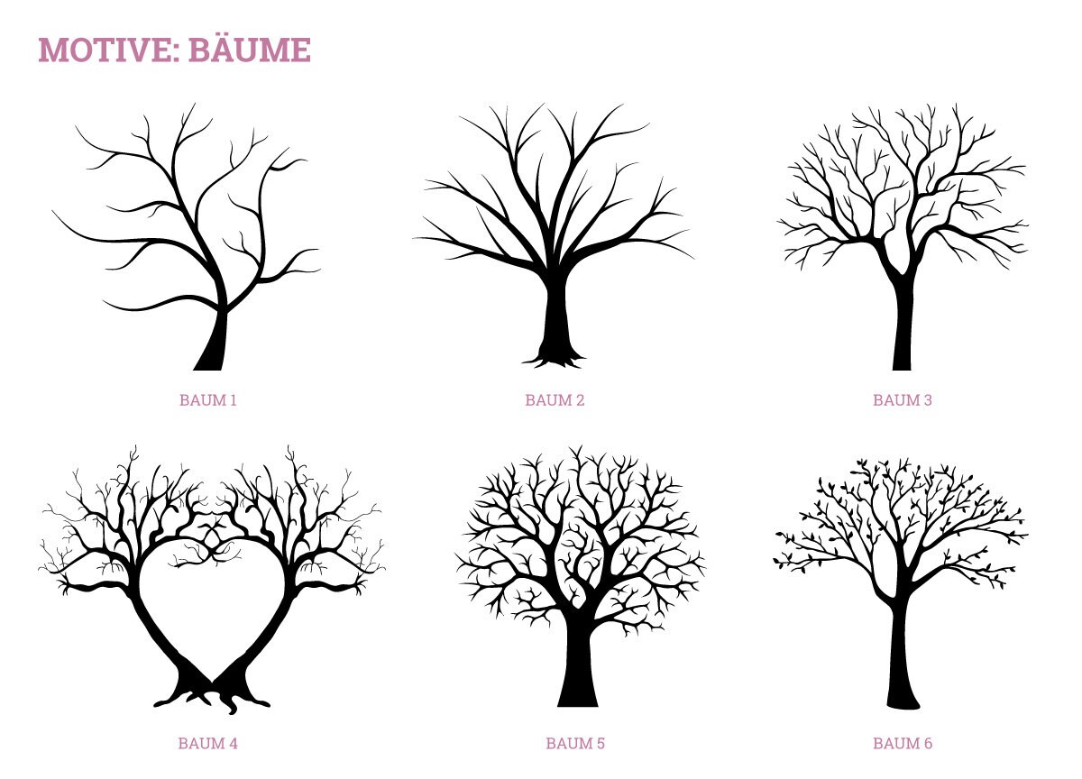 Arbre à Empreintes Mariage – Toile 30x42cm Pour Livre D'Or Alternative, Déco Murale Personnalisée