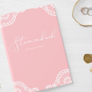 Stammbuch der Familie | Vintage Romantic | Hardcover mit Ringmechanik, inklusive Register | personalisiert Name Datum | romantisch