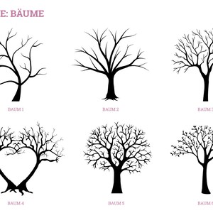 Gästebuch Hochzeit fingerabdruck Weddingtree empreinte mariage Paris Leinwand Premium-Papier Fingerabdruck Geschenk veredelt personalisiert Bild 6