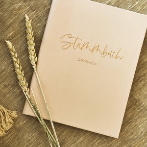 FAMILY BOOK PERSONALIZABLE Deluxe Beige/Ivory Gold Silver Copper Rose Gold Finishing Hardcover, including index image 2