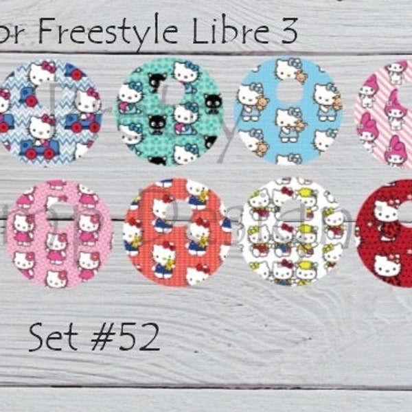 Freestyle Libre 3 stickers, Pretty Kitty, Kawaii