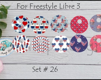 Freestyle Libre 3 stickers, Patriotic