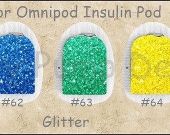 Omnipod Isulin Pod Stickers, Glitter, Glitter Gnomes, Animal Flower Crowns