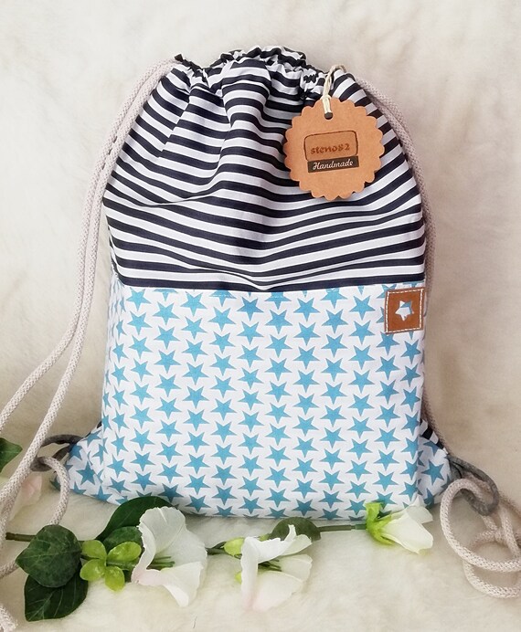 light blue gym bag