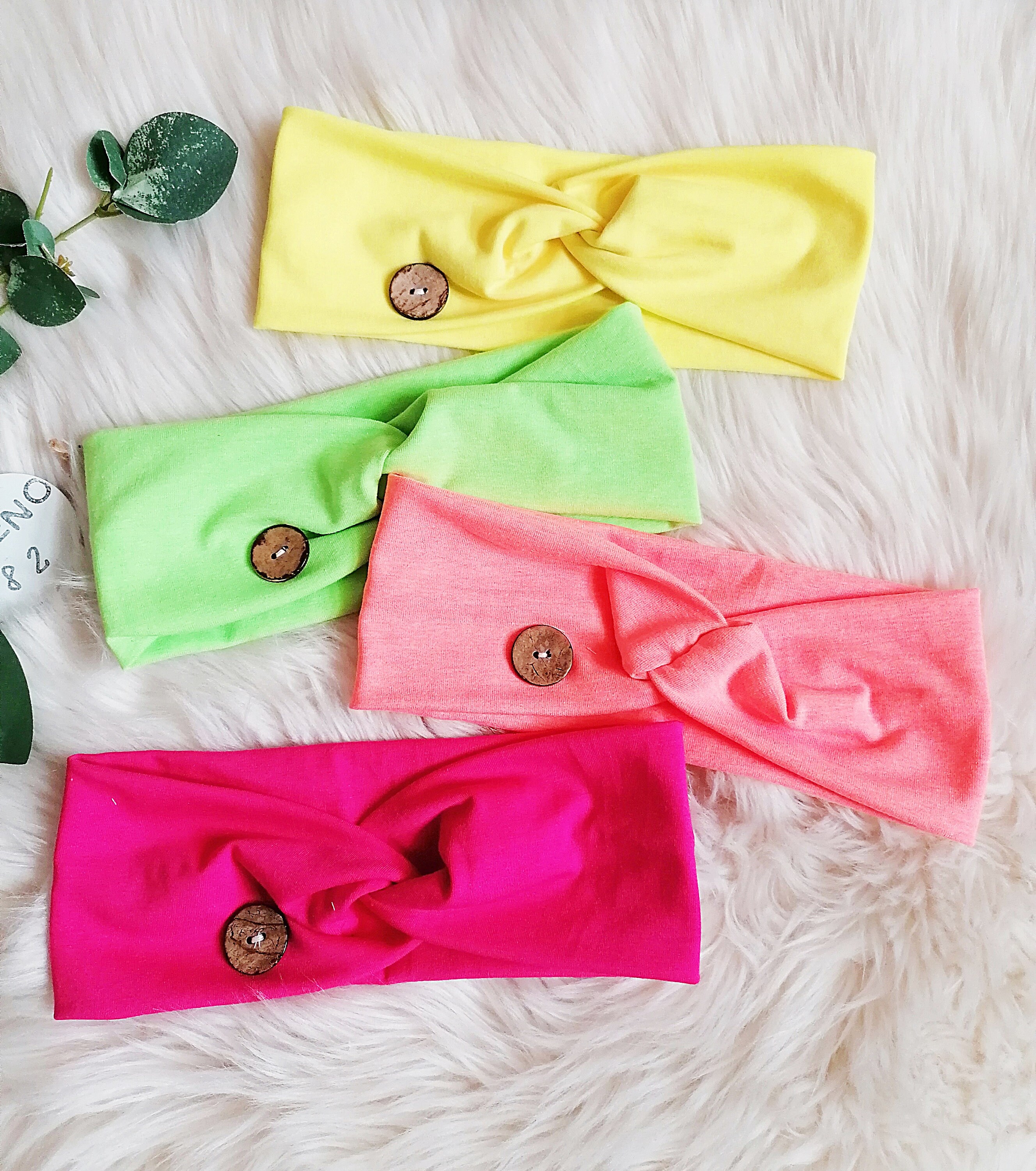 Headband neon yellow hairband neonfaben Etsy